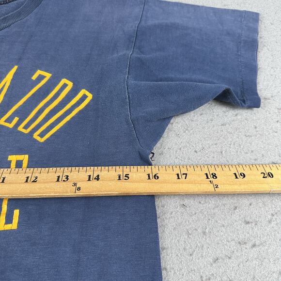 Vtg 60s Champion Shirt Men’s Small Blue Kalamazoo College Short Sleeve - Picture 11 of 16